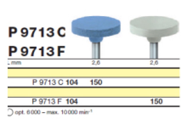 Полировочный бор по ZrO2 с алмазным зерном 1-я ступень D+Z  / P 9713 C 104.150