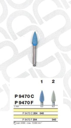 Полировочный бор по ZrO2 с алмазным зерном 1-я ступень / P 9470 C 204.040, Drendel + Zweiling DIAMANT GmbH, Германия